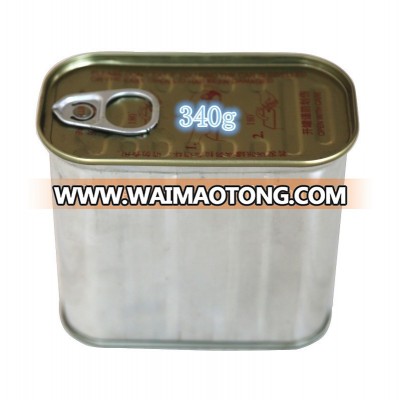 198g*24tins fried hum luncheon meat of good price